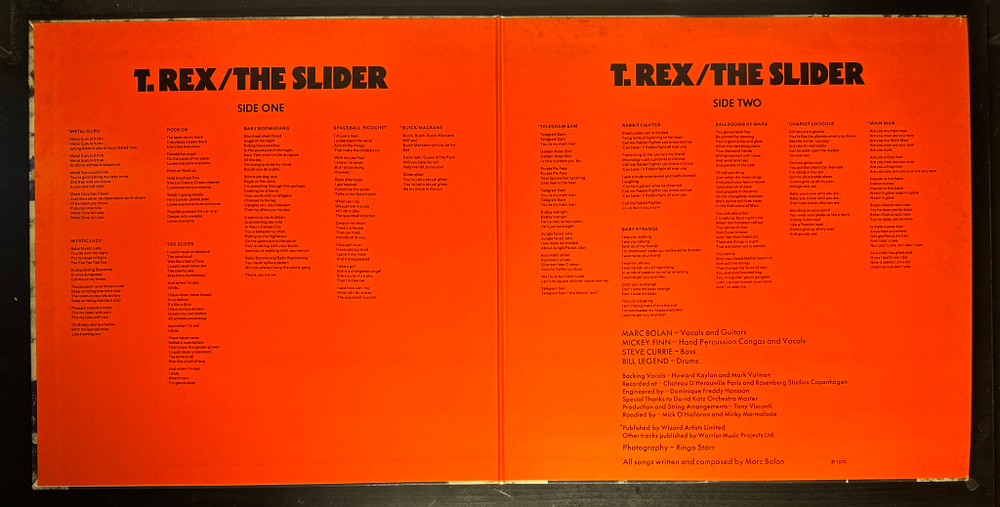 T. Rex ‎– The Slider (Япония 1972г.)