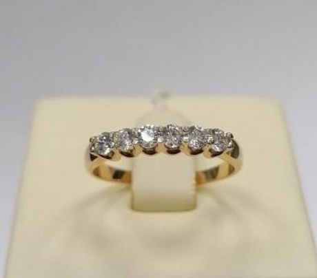 Кольцо из золота с фианитами