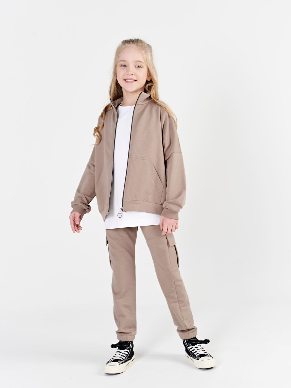 Джоггеры карго облегченные "КОКОС" подростковые