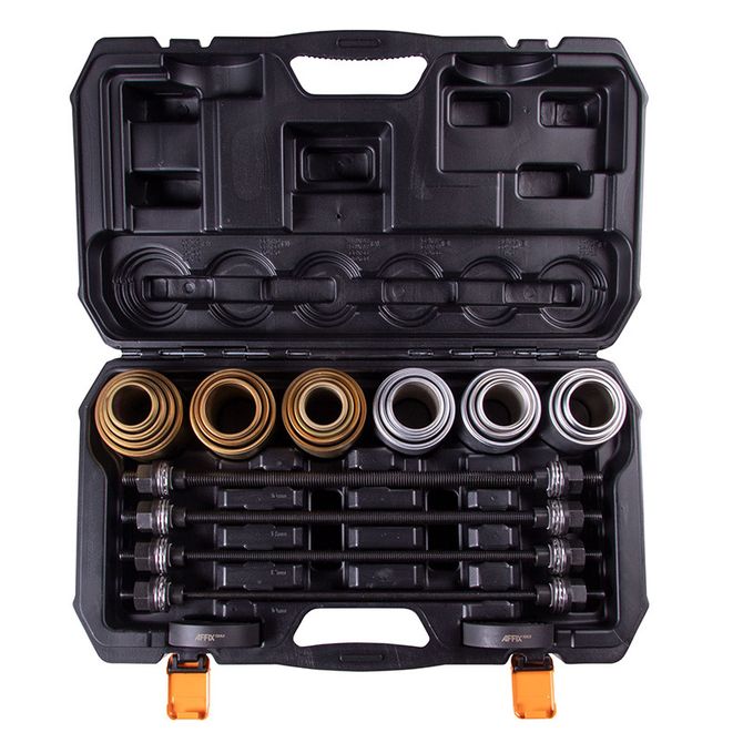 AFFIX (AF11020026C) Набор оправок для монтажа и демонтажа сайлентблоков, кейс, 26 предметов