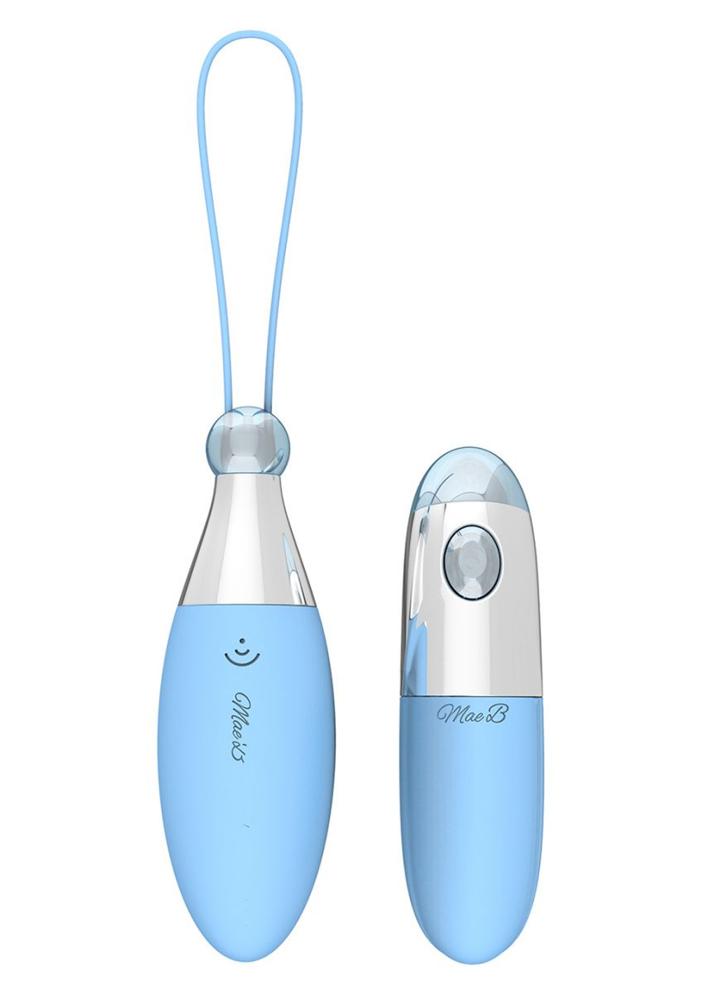 Голубой вибростимулятор Remote Soft Touch Stimulator - 10 см. (Цвет: голубой)