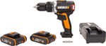 Дрель-шуруповерт аккумуляторная Worx WX373 ударная, бесщеточная