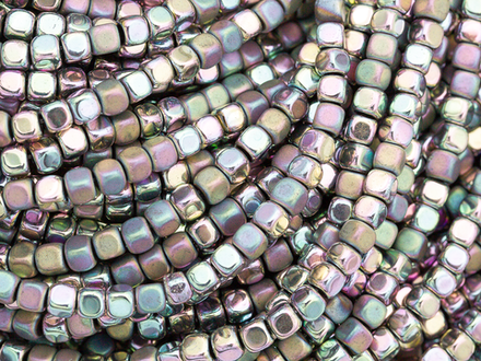 Нить бусин из гематита "Кубик" 2,8мм