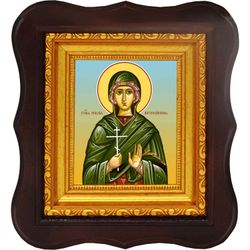 Поплия Антиохийская святая исповедница диакониса. Икона на холсте.