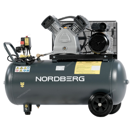 NORDBERG (NCP100/420) Компрессор поршневой с ременной передачей 380В, ресивер 100л, 420л/мин