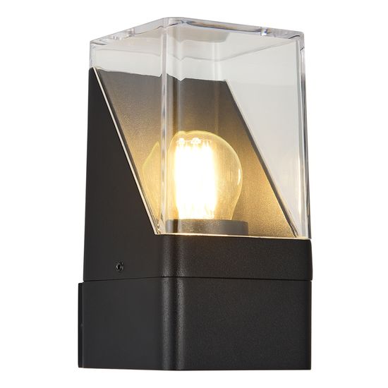 SL9016.401.01 Светильник уличный настенный ST-Luce черный/черный E27 1*15W SLIDE