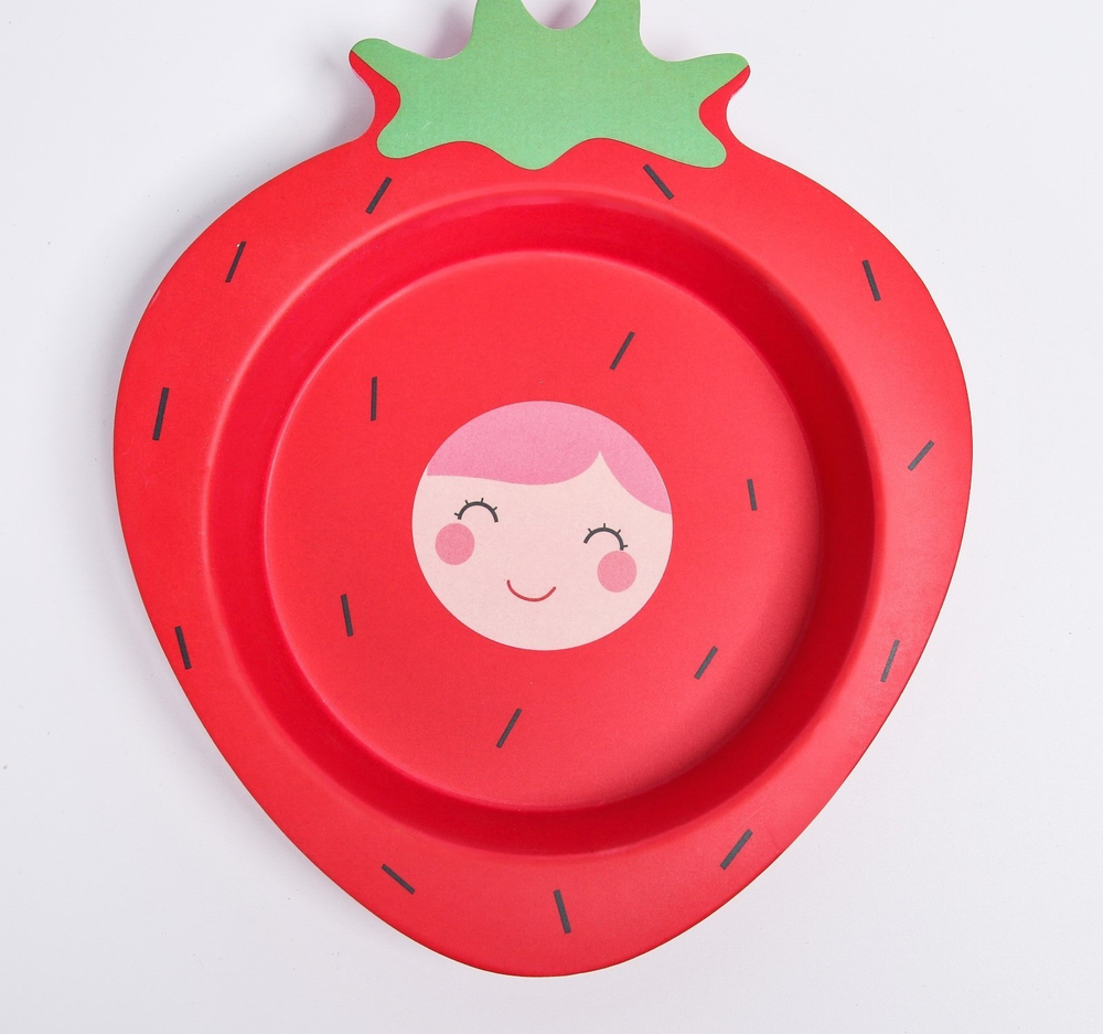 4645243 Миска «Клубничка» из бамбука