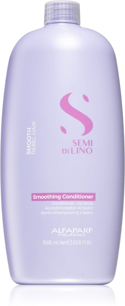 Alfaparf Milano Semi di Lino Smooth - разглаживающий кондиционер для непослушных и вьющихся волос /   1000  ml  / GTIN 8022297111223