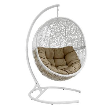 Подвесное кресло LUNAR белое