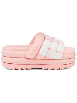 UGG Maxi Slide Логотип Розовые Сандалии для Женщин