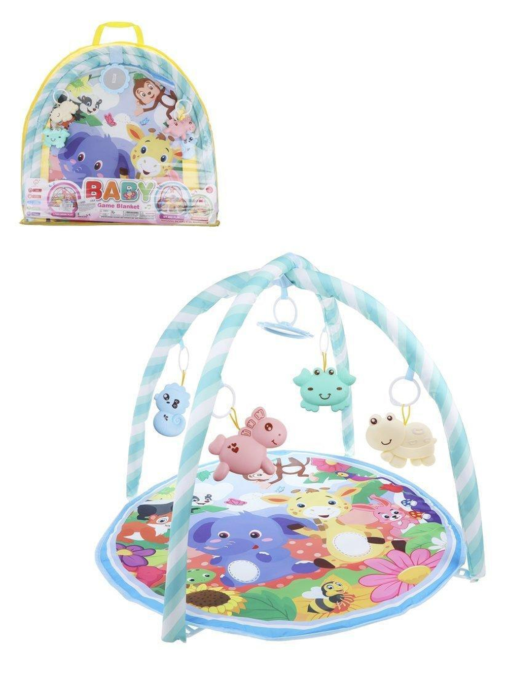 Коврик развивающий, 5 игрушек, в сумке, 942