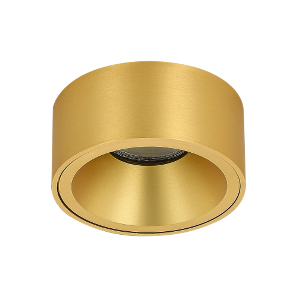 Светильник встраиваемый MUNICH под лампу GU10,  цвет шлифованная латунь,  D88xH57, 6мм,  IP20