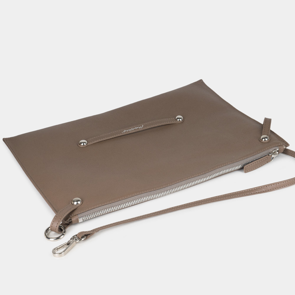 Сумка Tereze из кожи теленка, цвета кофе