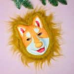 Маска «Лиса» с мехом