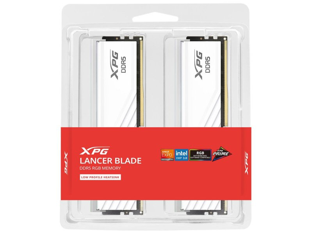 Оперативная память ADATA Lancer AX5U6400C3216G-DTLABRWH, DDR5 2х 32ГБ 6400 МГц, DIMM, RTL