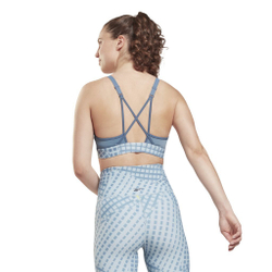 Теннисный бюстгальтер Reebok SR Lux Strappy Bra W - Gray
