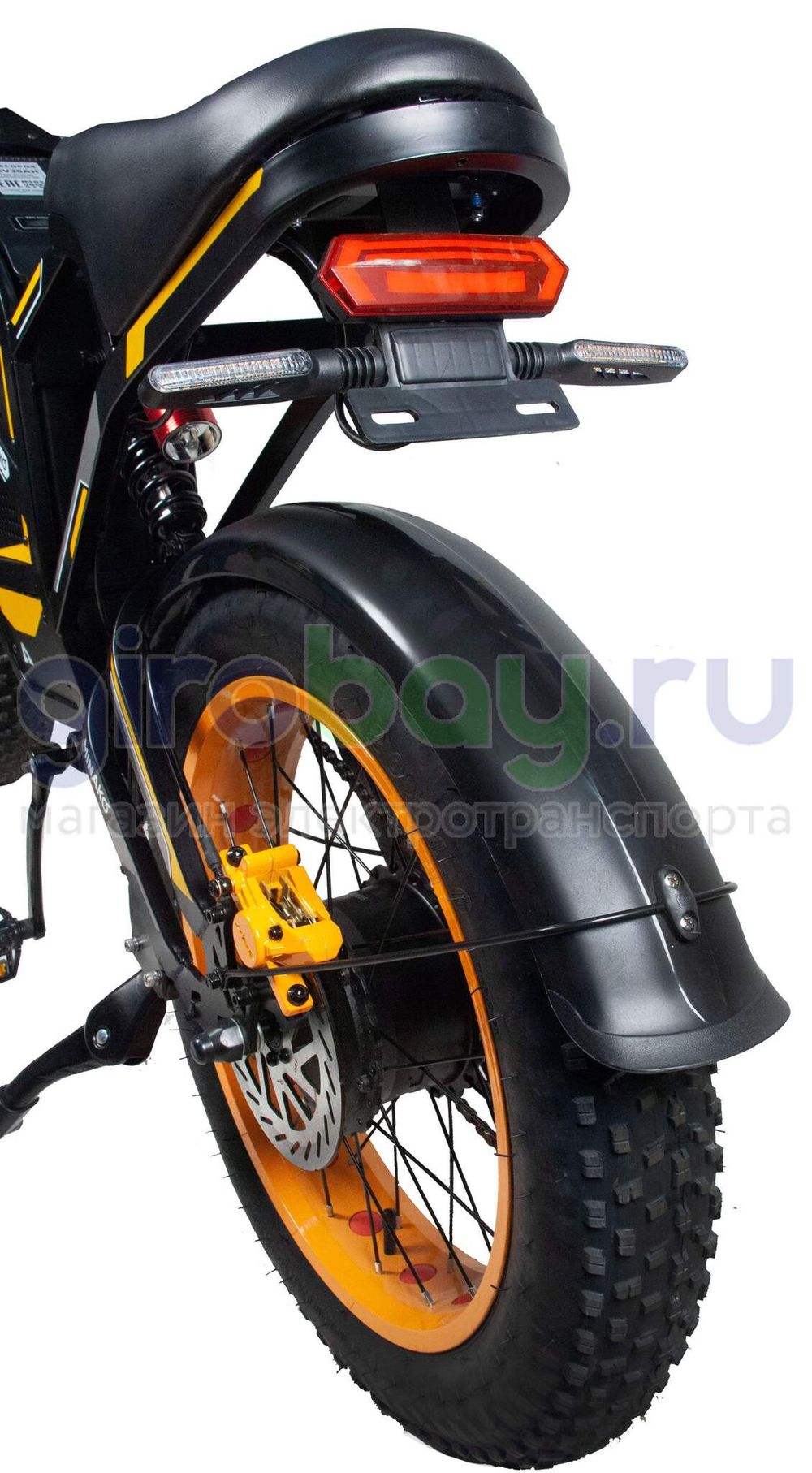 Электровелосипед Minako APEX (48V/20Ah) - Желтый фото №15