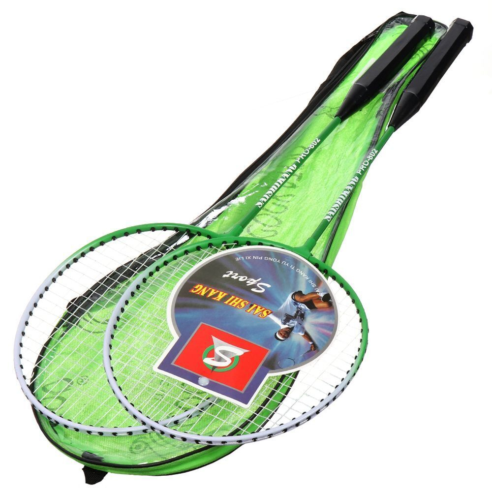 Ракетки для бадминтона 2 шт, 65х20 см, мет-л, чехол, Y9-300