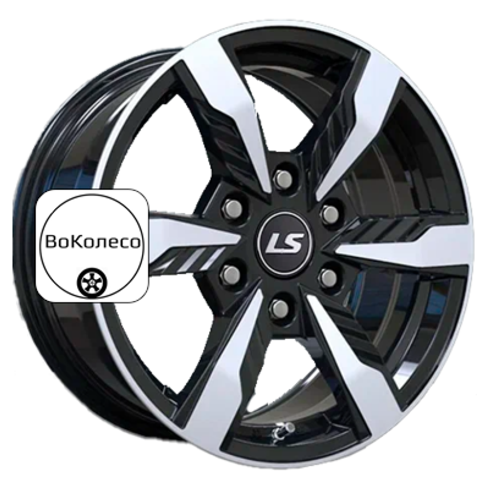 7,5x17/6x139,7 ET30 D106,1 1301 BKF (конус, Колпак+лого) LS