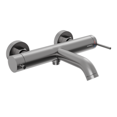 Смеситель для ванны и душа Abelsberg Fluida ERF22516GM, космическая сталь