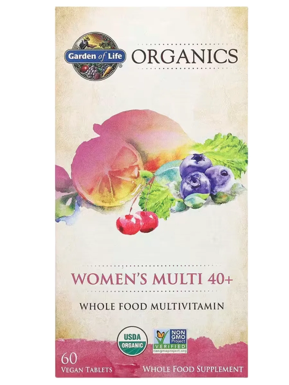 Organics Мультивитамины для женщин старше 40 лет 60 таблеток