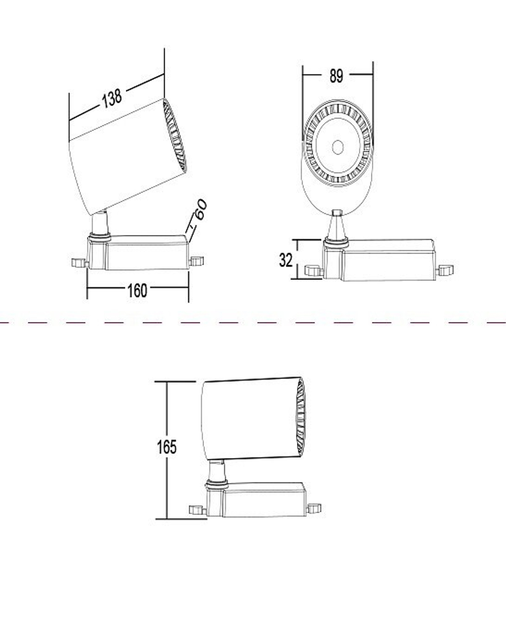 Трековый светильник Maytoni Technical TR029-3-20W3K-W