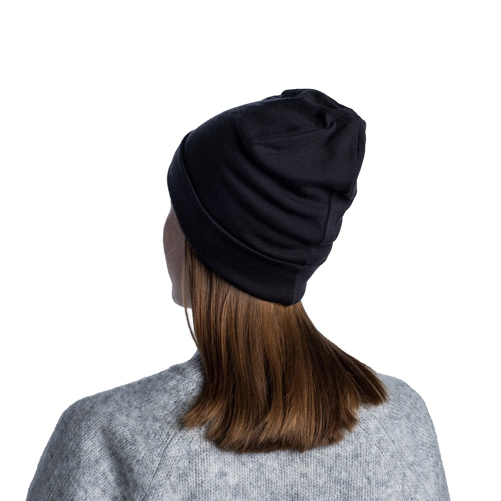 Шапка Buff Merino Heavyweight Hat Solid Black (US:one size) 111170.999.10.00