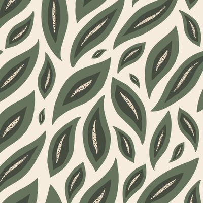 Зеленые  листья