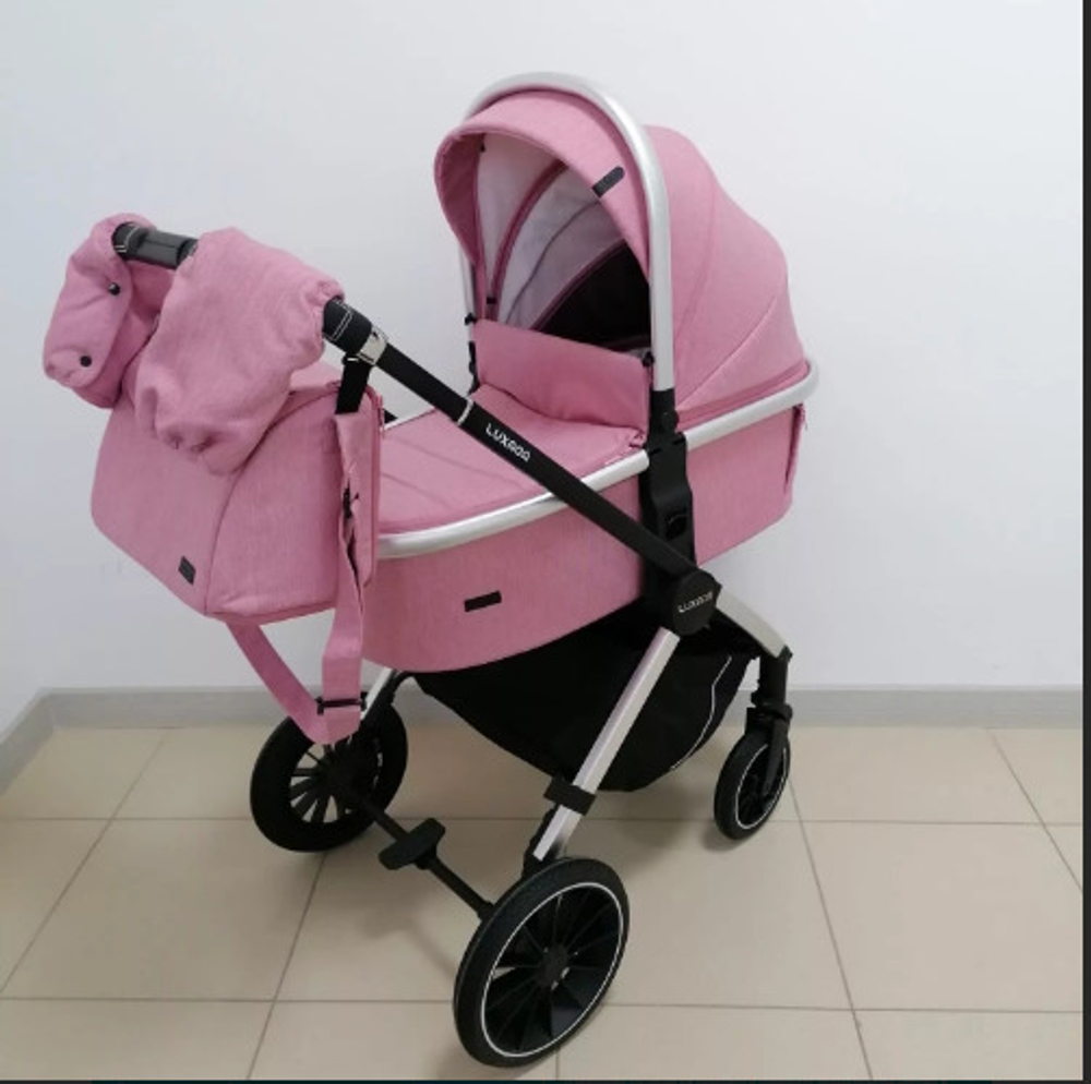 Детская коляска 2 в 1 Luxmom 750, розовый