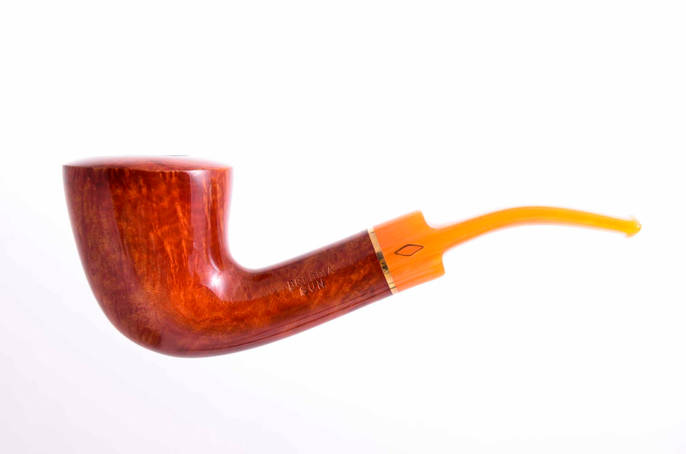 Курительная трубка Brebbia SUN 9 мм, цветной мундштук, SUN-6002