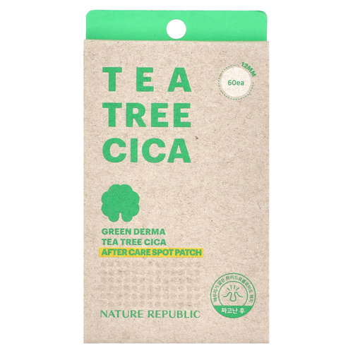 Nature Republic, Green Derma Tea Tree Cica, патч для точечного ухода, 60 шт.