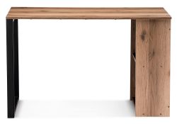 Письменный стол Битти Лофт 116х60х75 дуб делано темный / черный матовый