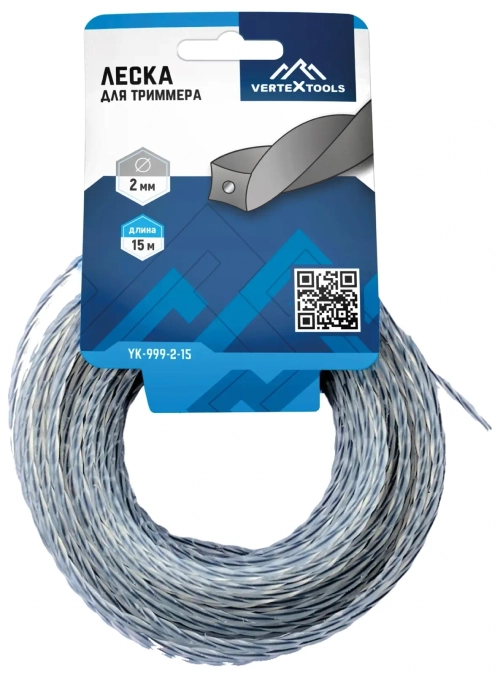 ЛЕСКА ДЛЯ ТРИММЕРА ВИТОЙ КВАДРАТ С СЕРДЕЧНИКОМ 3 мм V 15 м (1/ 40/ 160)