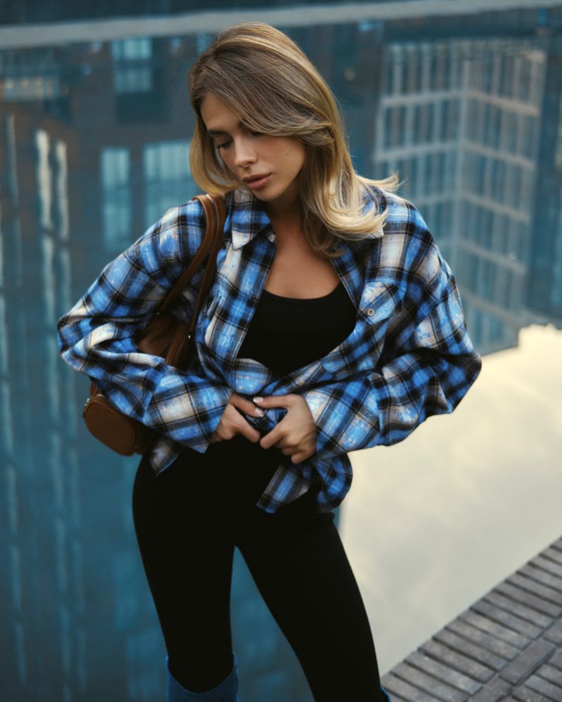 Рубашка Вудсток индиго