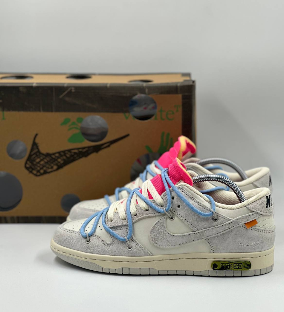 Кроссовки Nike Dunk Low Off-White #B190 (сер.)