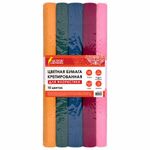 Набор гофрированной (креповой) бумаги 110 г/м2, 10 рулонов 50х250 см, интенсив, ОСТРОВ СОКРОВИЩ, 112555