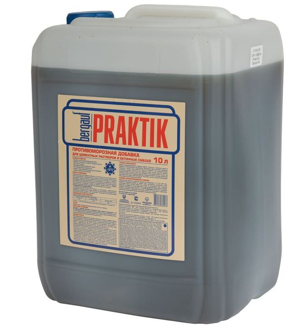 Добавка для растворов и бетонов противоморозная Bergauf Praktik, 10 (- 15° л С)