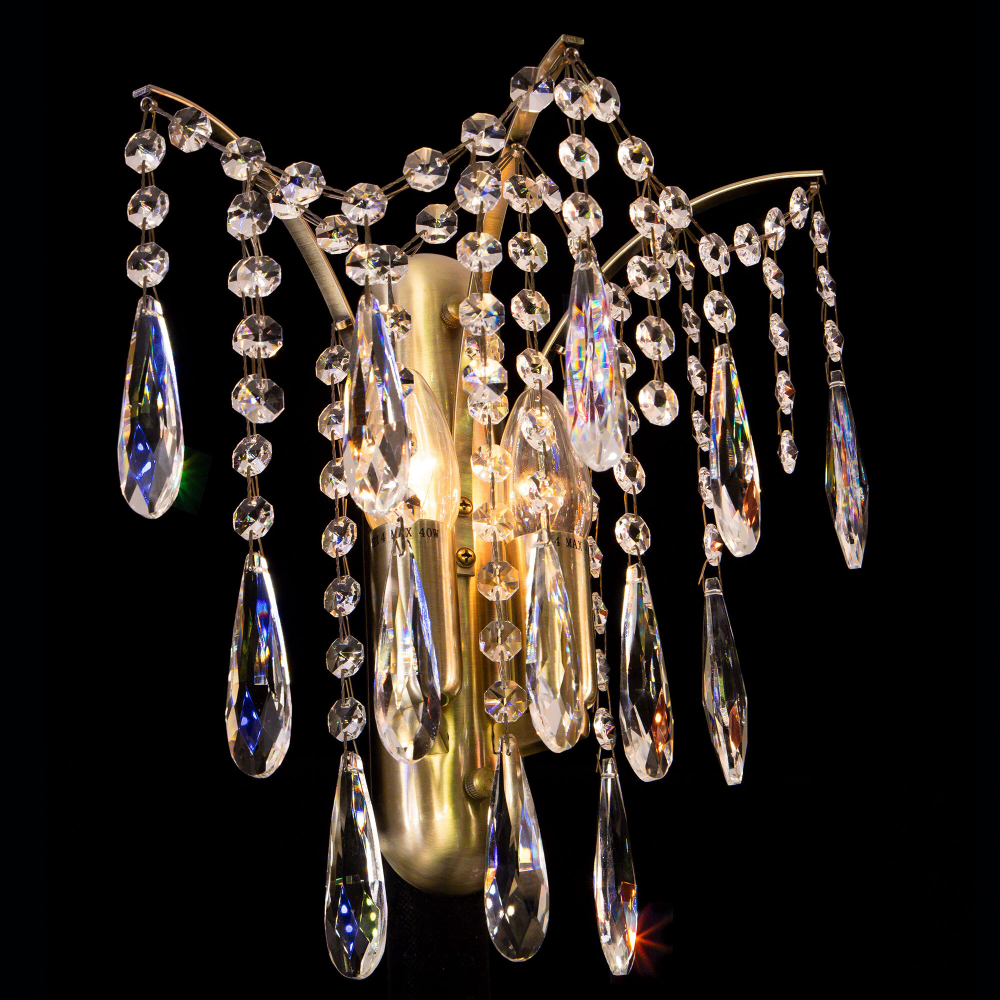 Citilux Селена CL302323 Бра хрустальное Бронза