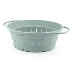 Дуршлаг складной силиконовый smart helper, D25,5 см, шалфей