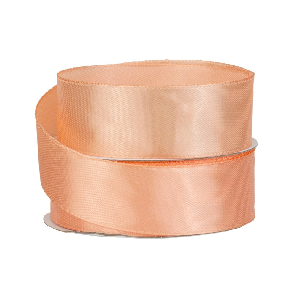 Лента атласная 25 мм. абрикосовая