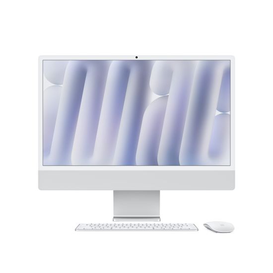 Apple iMac 24" Retina 4,5K, M4 2024 (8C CPU, 8C GPU), 16 Гб, SSD 256 Гб, серебристый