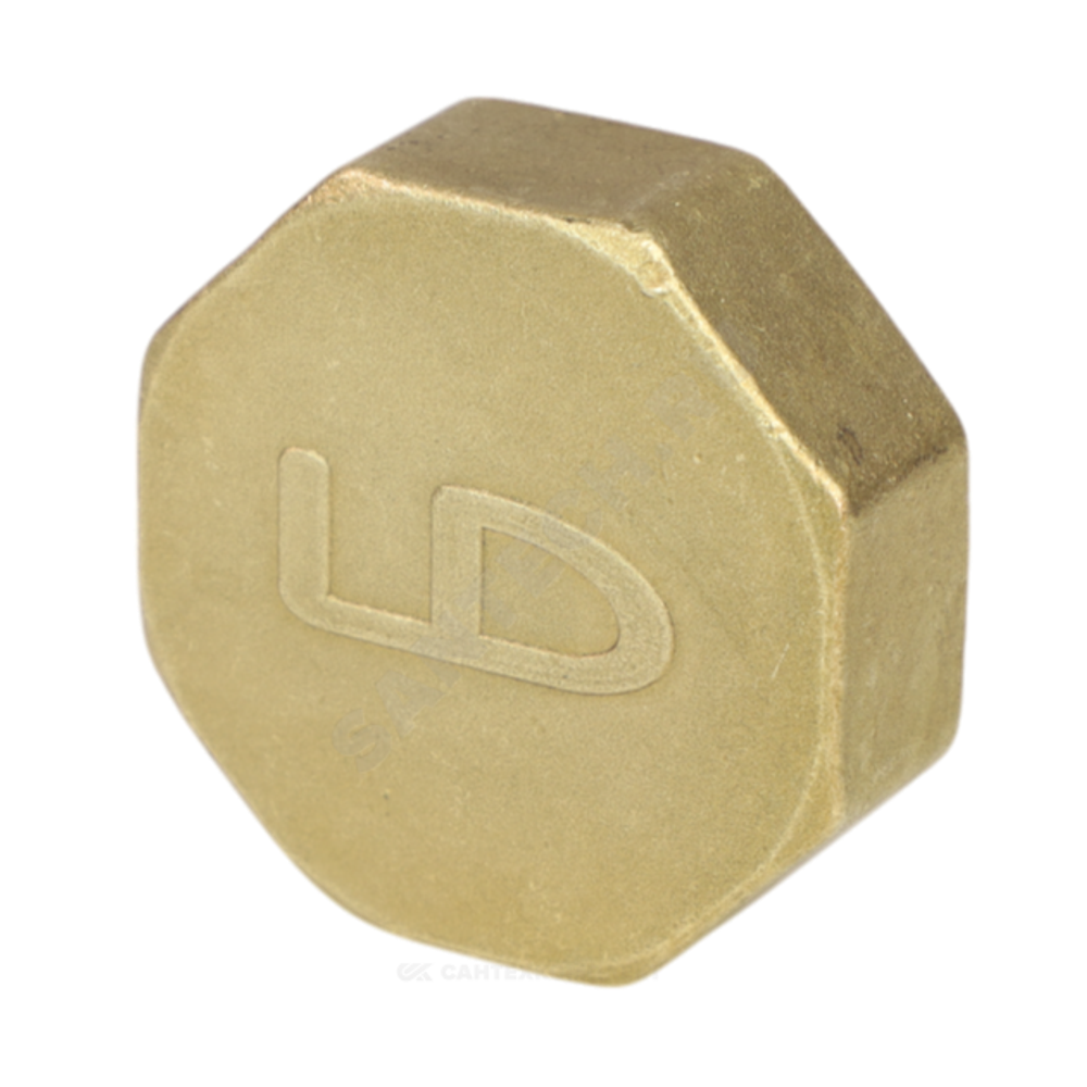 Заглушка латунь Ду 40 (1 1/2") ВР LD LD.65.504.40