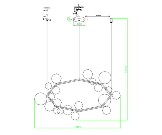 Подвесная люстра Kink Light Иона 09408-21,19