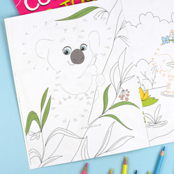 Книжка-раскраска для детей. Серия "Соедини по точкам" арт. 71481 ЗАБАВНЫЕ ЖИВОТНЫЕ /215х280 мм, 8 л., блок - офсет 100 г/м², полноцветная печать, обл - мелованный картон 215 г/м², мягкий переплёт (2 скобы),