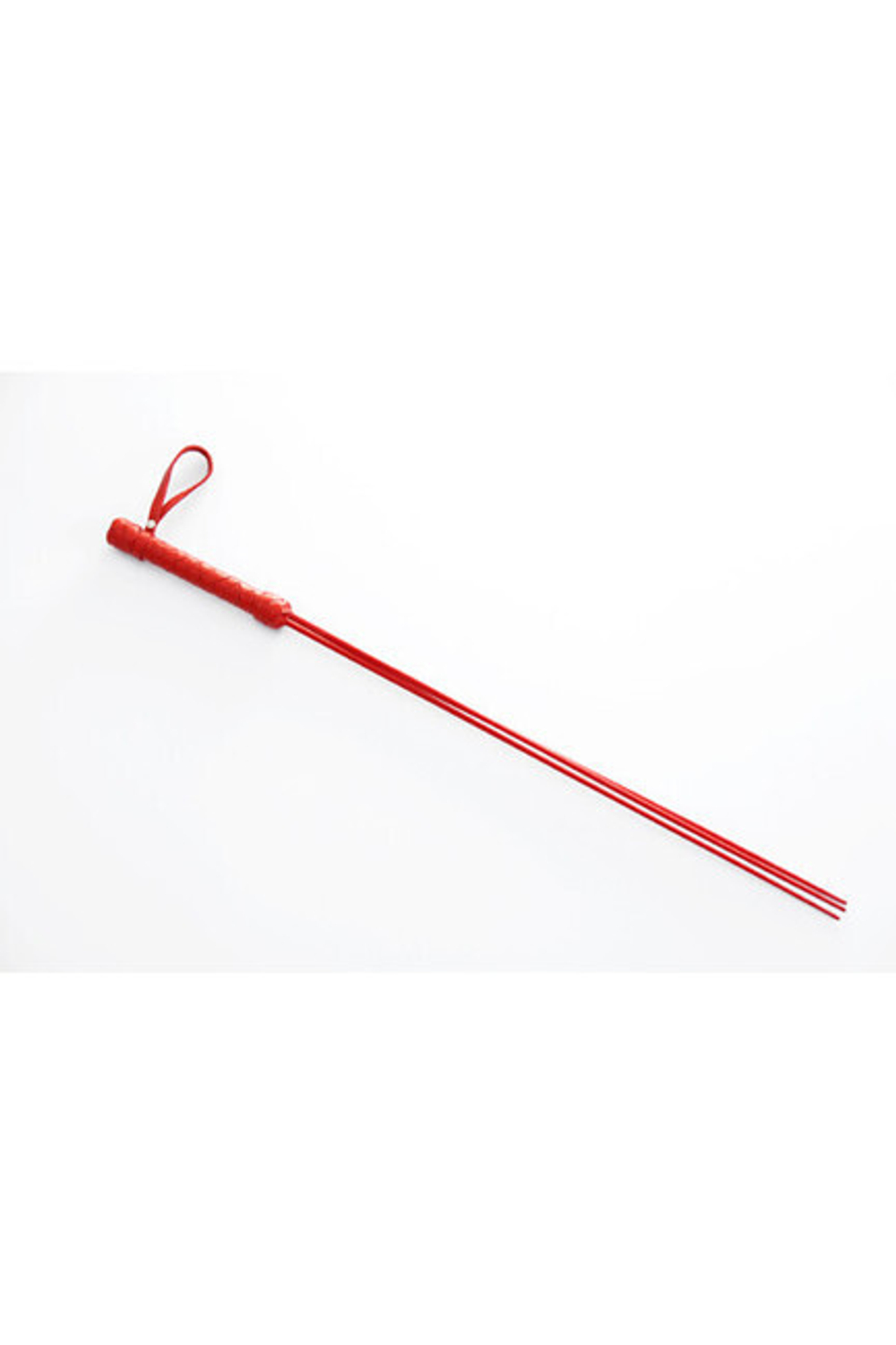 Стек розги с 3 полимерными хлыстами (красный) (Цвет: красный)