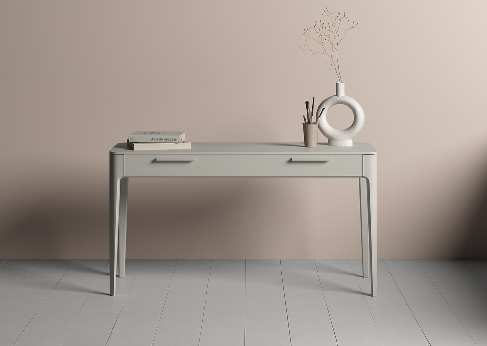 Консоль Type 2 ящика ширина 140 см (серо-бежевый)