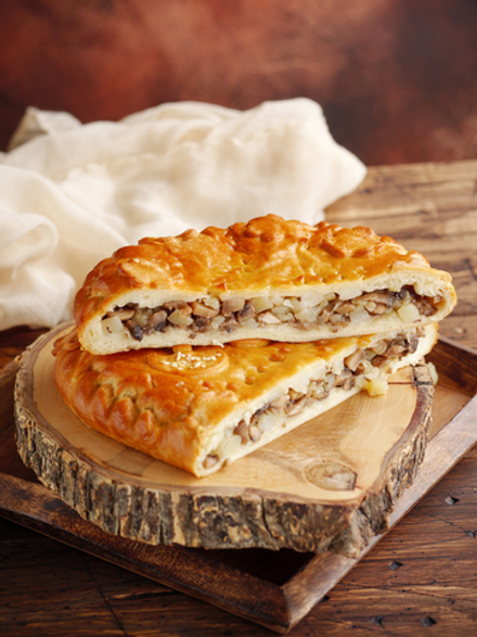 Пирог с картофелем и грибами