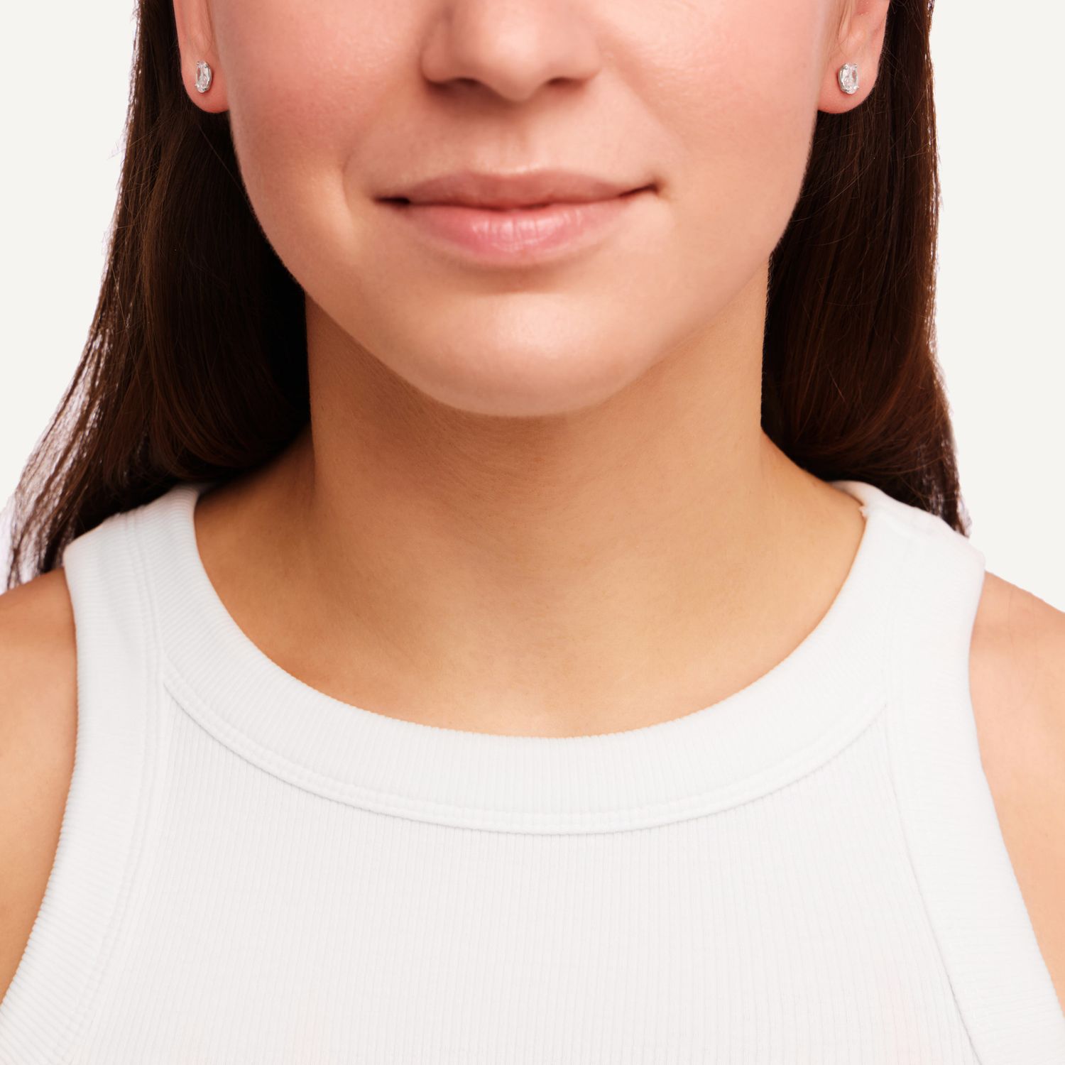 Серьги Classic Oval Studs, Size 5