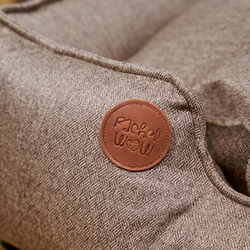 Лежанка из рогожки, коричневый Rachel WOW