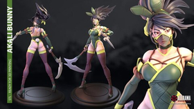 Зайка Акали Фигурка Akali League of Legends